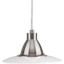 Progress Lighting Brushed Nickel 9 in. 9W 1-Light LED Mini Pendant 