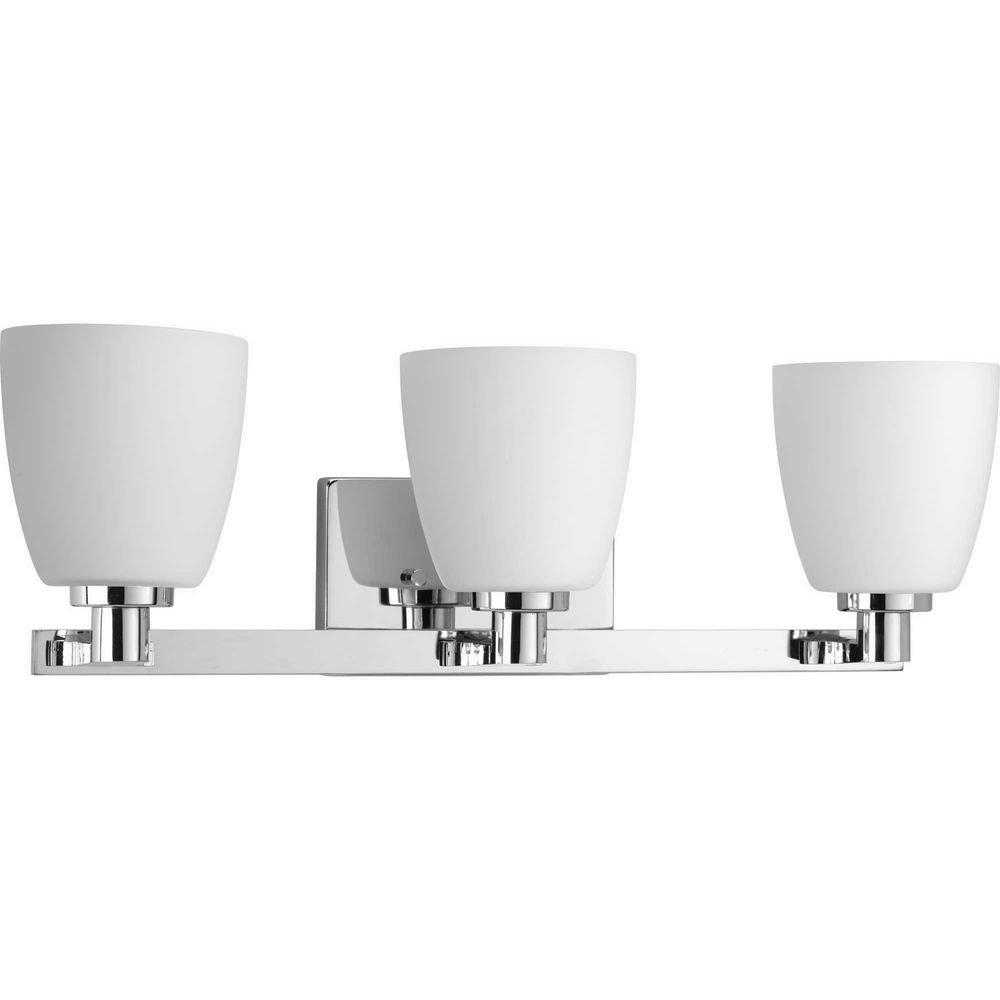Progress Lighting Polished Chrome 3-Light Bath Light 