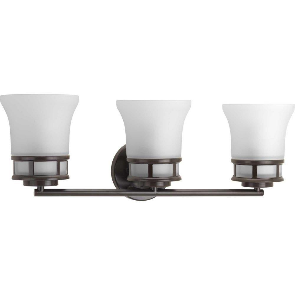 Progress Lighting Antique Bronze 3-Light Bath Light 