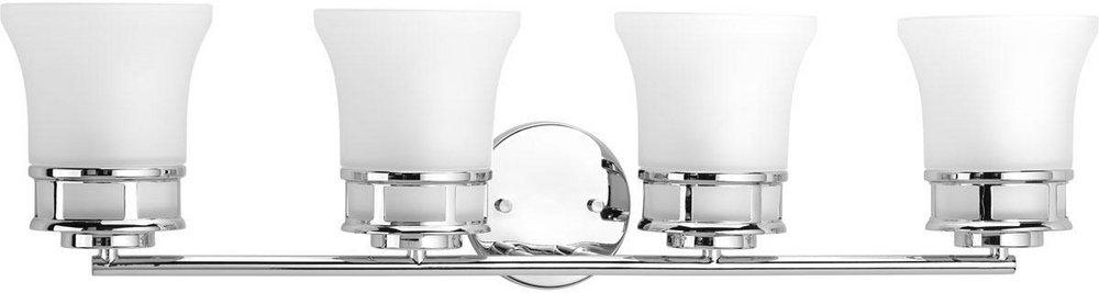 Progress Lighting Polished Chrome 100W 4-Light Medium E-26 Incandescent Bath Vanity 