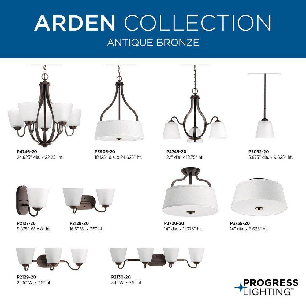 Progress Lighting Antique Bronze 100W 5-Light Medium E-26 Base Incandescent Chandelier 