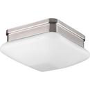 Progress Lighting Brushed Nickel 75W 1-Light Medium E-26 Base Incandescent Flushmount Ceiling Fixture 