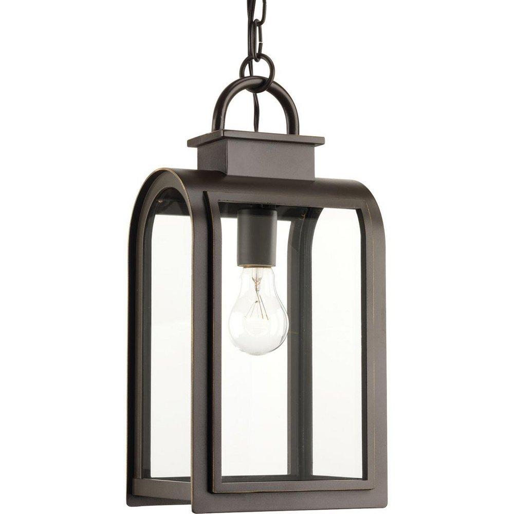 Progress Lighting Oil Rubbed Bronze 100W 1-Light Outdoor Pendant 