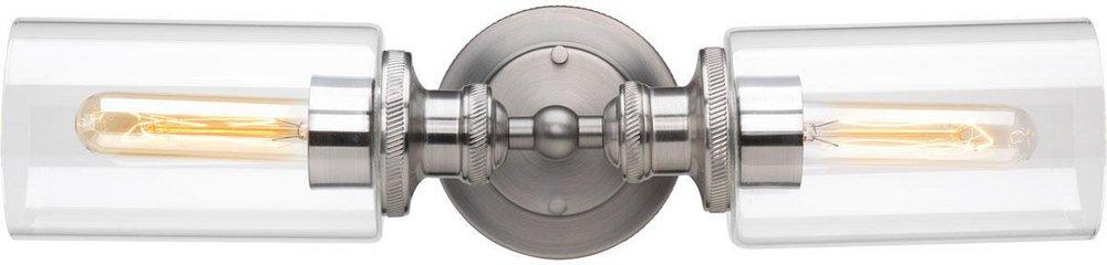 Progress Lighting Antique Nickel 2-Light Medium E-26 Base Bath Bracket 