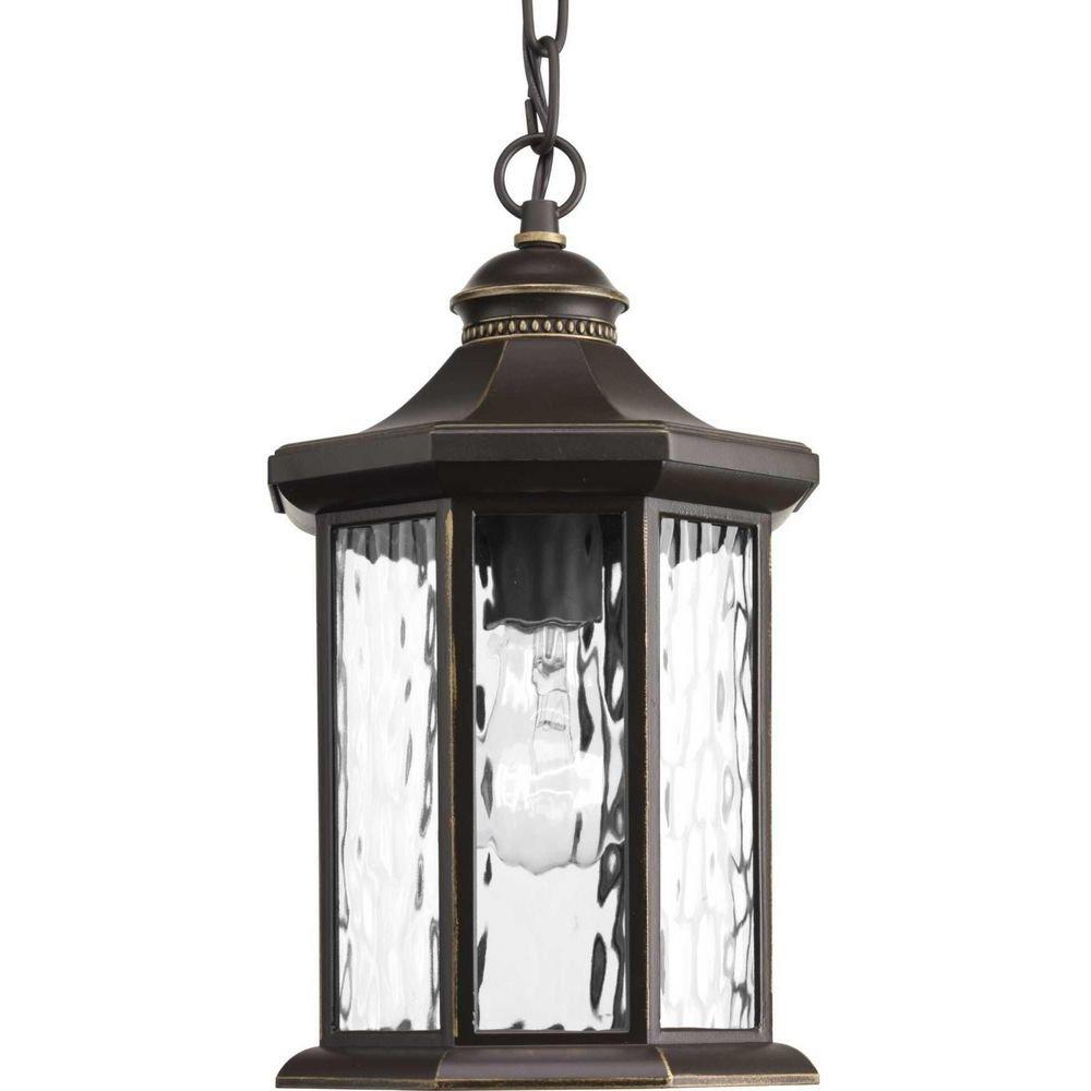 Progress Lighting Antique Bronze 100W 1-Light Medium E-26 Base Incandescent Hanging Lantern 
