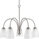 Progress Lighting Brushed Nickel 5-Light 100W Medium E-26 Incandescent Chandelier 
