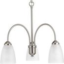 Progress Lighting Brushed Nickel 100W 3-Light Medium E-26 Base Incandescent Chandelier 