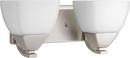 Progress Lighting Brushed Nickel 2-Light Bath Light 