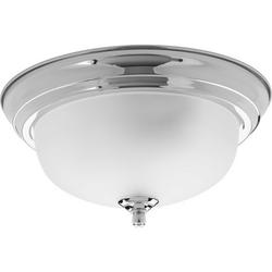 1-Light 60W Close-to-Ceiling Light Fixture in Polished Chrome