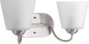 Progress Lighting Brushed Nickel 2-Light Bath Light 