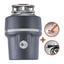 InSinkErator® Black Enamel/Grey Continuous Feed Garbage Disposal with SoundSeal Technology - Includes Power Cord and SinkTop Switch