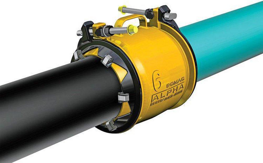 Romac Industries Straight Ductile Iron Coupling 11.10 - 11.45 in. 