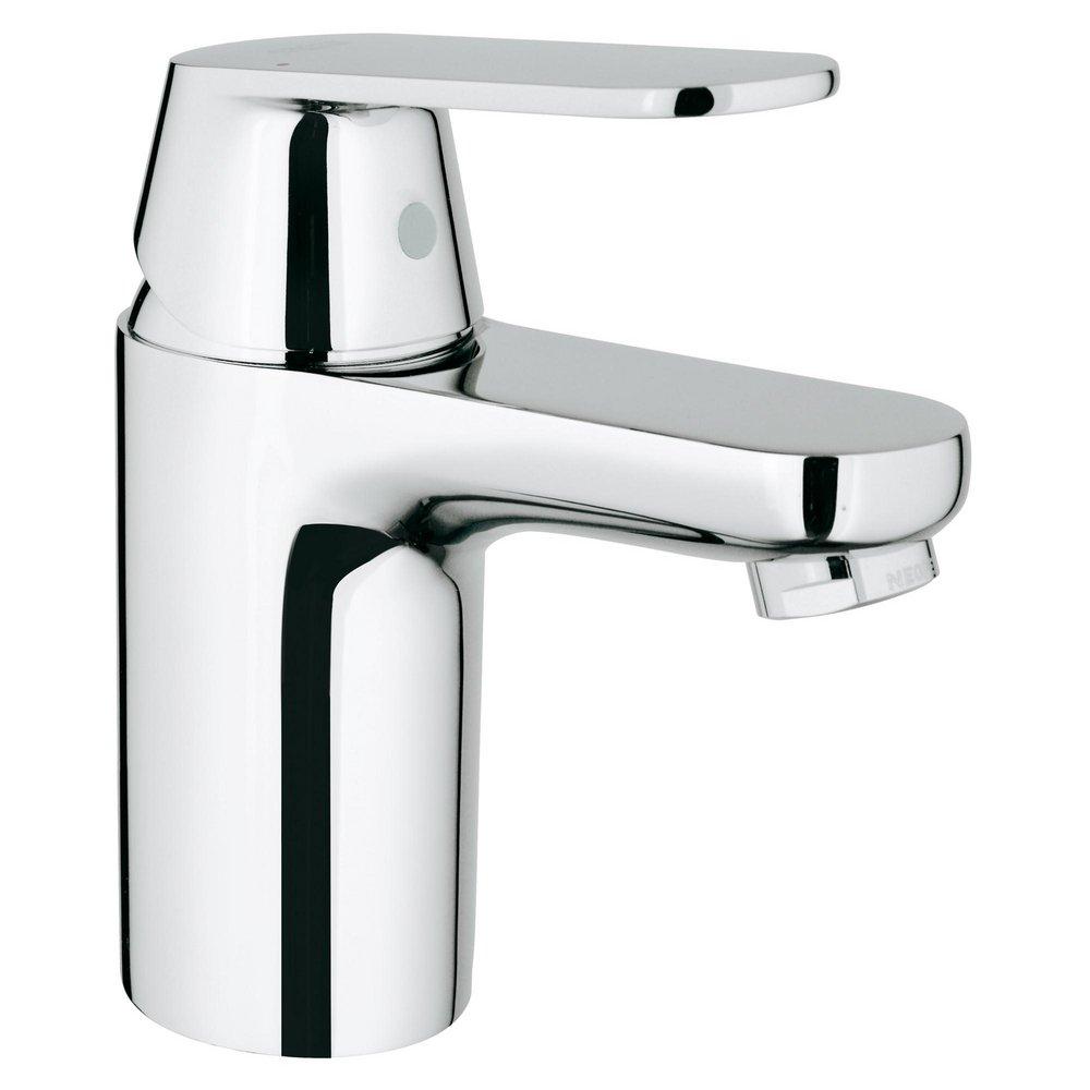 GROHE StarLight&reg; Polished Chrome Single Handle Monoblock Bathroom Sink Faucet 