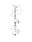 GROHE StarLight&reg; Polished Chrome Single Handle Bathroom Sink Faucet 