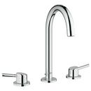 GROHE StarLight&reg; Polished Chrome Two Handle Widespread Bathroom Sink Faucet 