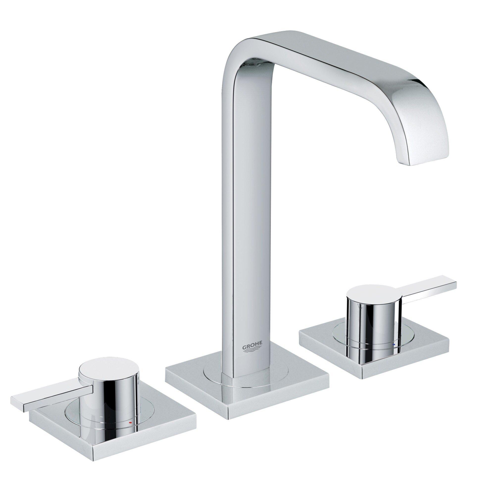 GROHE StarLight Polished Chrome Two Handle Bathroom Sink Faucet 