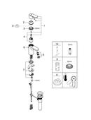 GROHE StarLight Chrome Single Handle Monoblock Bathroom Sink Faucet 