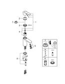 GROHE StarLight&reg; Polished Chrome Single Handle Monoblock Bathroom Sink Faucet 