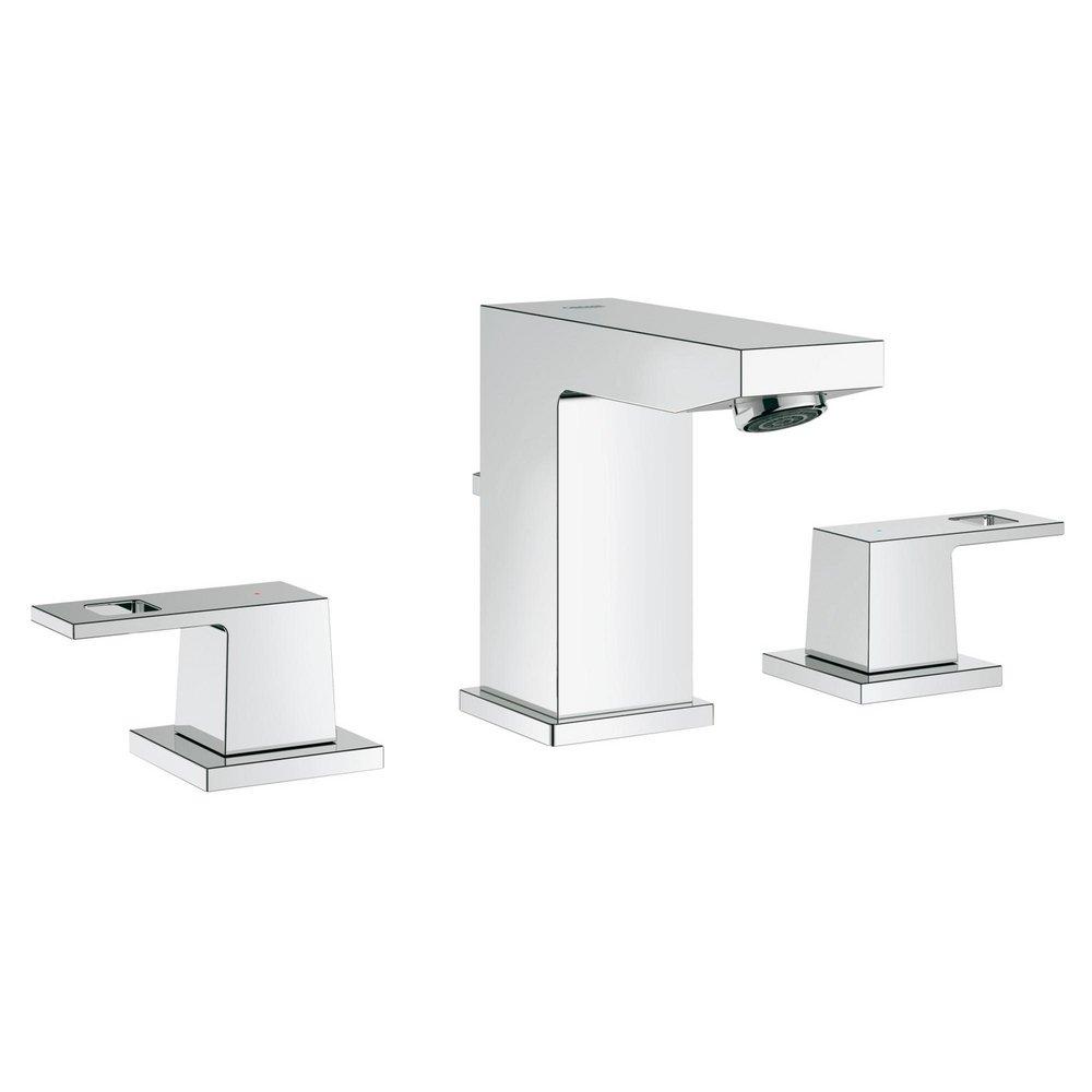 GROHE StarLight&reg; Polished Chrome Two Handle Widespread Bathroom Sink Faucet 