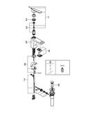 GROHE StarLight&reg; Polished Chrome Single Handle Monoblock Bathroom Sink Faucet 