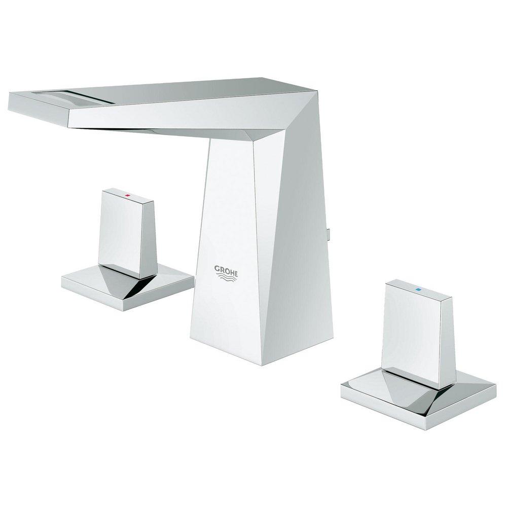 GROHE StarLight Polished Chrome Two Handle Bathroom Sink Faucet 