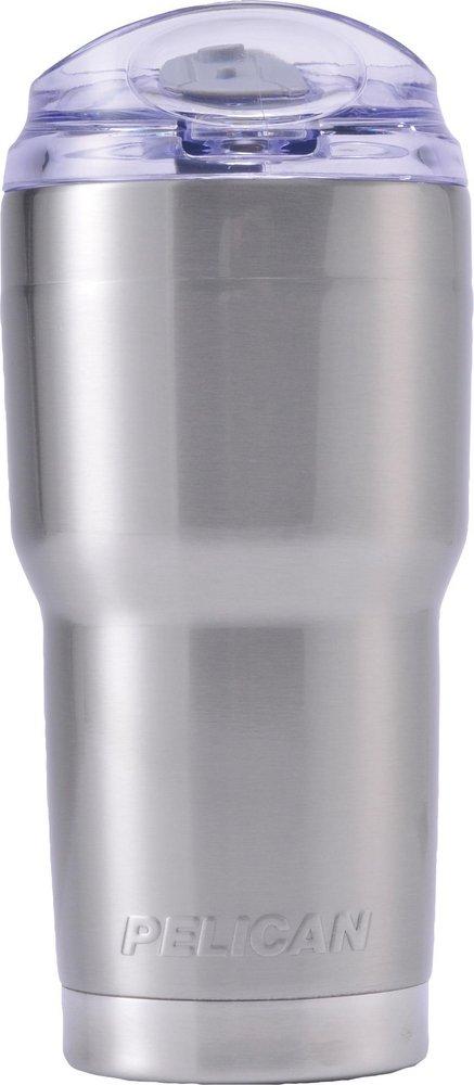 Pelican Silver 22 oz. Copper Plated and 18-8 Stainless Steel Tumbler with Snap Lid 