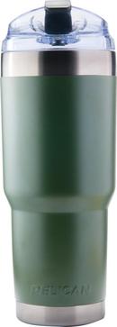 Pelican Olive Drab Green 32 oz. Copper Plated and 18-8 Stainless Steel Tumbler with Snap Lid 