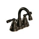 Moen Mediterranean Bronze Two Handle Centerset Bathroom Sink Faucet 