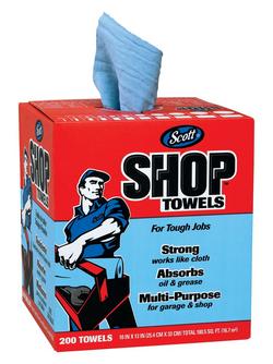 12 x 10 in. Shop Towel in Blue