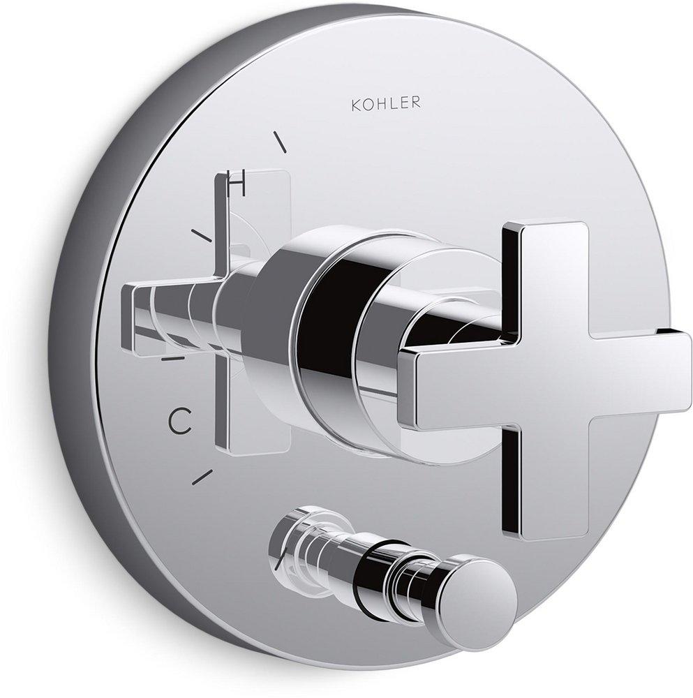 KOHLER Polished Chrome Single Handle Bathtub & Shower Faucet (Trim Only) 