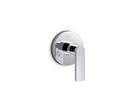 KOHLER Polished Chrome Transfer Valve Trim with Lever Handle 