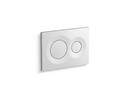 KOHLER White Flush Actuator Plate 