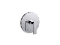 Single Handle Thermostatic Valve Trim in Polished Chrome