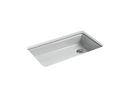 33 x 22 in. 5 Hole Cast Iron Single Bowl Undermount Kitchen Sink in Ice&#8482; Grey