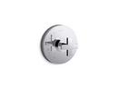 KOHLER Polished Chrome Valve Trim with Single Cross Handle 