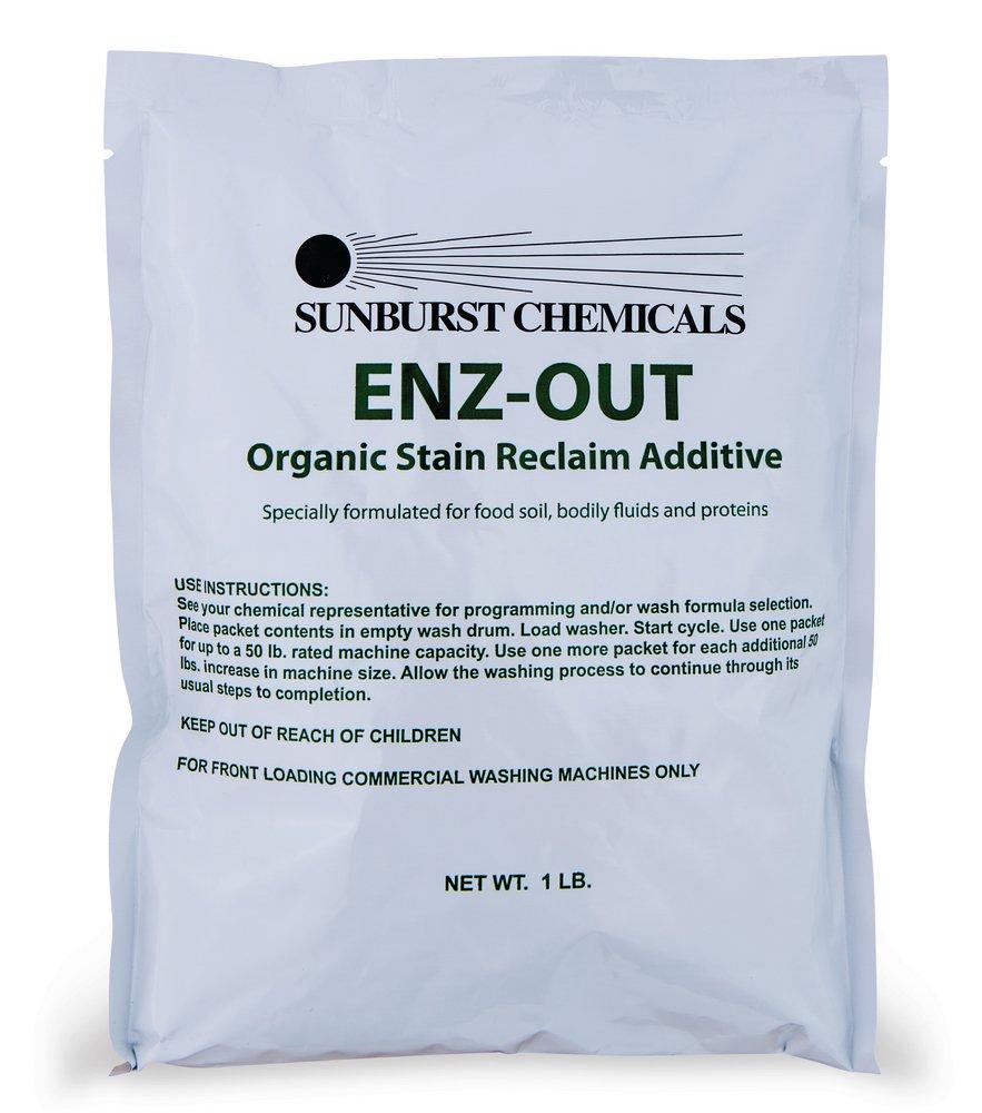 Sunburst Chemicals White 1 lb. Enz-out Stain Remover Pack 