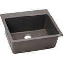 25 x 22 in. No Hole Composite Single Bowl Drop-in Kitchen Sink in Greige