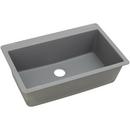 33 in. Drop-in Composite Single Bowl Kitchen Sink in Greystone