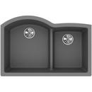 Elkay Greystone 33 x 22 in. No Hole Composite Double Bowl Undermount Kitchen Sink 