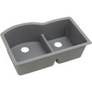 Elkay Greystone 33 x 22 in. No Hole Composite Double Bowl Undermount Kitchen Sink 