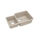 Elkay Putty QUARTZ Classic 33 x 20-11/16 x 9 Double Bowl Undermount Sink  Putty 