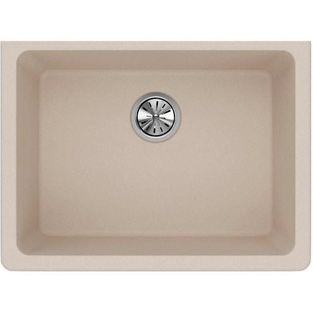 Elkay Putty 24-5/8 x 18-1/2 in. No Hole Composite Single Bowl Undermount Kitchen Sink 
