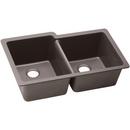 33 x 20-1/2 in. No Hole Composite Double Bowl Undermount Kitchen Sink in Greige