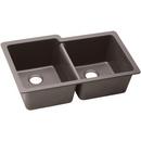 Elkay Greige 33 x 20-1/2 in. No Hole Composite Double Bowl Undermount Kitchen Sink 