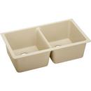 33 x 18-1/2 in. No Hole Composite Double Bowl Undermount Kitchen Sink in Sand