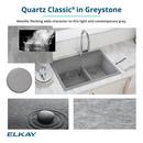 Elkay Greystone 33 x 20-1/2 in. No Hole Composite Double Bowl Undermount Kitchen Sink 