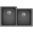 Elkay Greystone 33 x 20-1/2 in. No Hole Composite Double Bowl Undermount Kitchen Sink 
