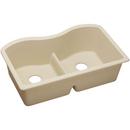 33 x 20 in. No Hole Composite Double Bowl Undermount Kitchen Sink in Sand
