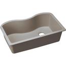 Elkay Greige 33 x 20 in. No Hole Composite Single Bowl Undermount Kitchen Sink 