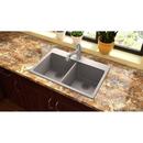Elkay Greige 33 x 22 in. No Hole Composite Double Bowl Drop-in Kitchen Sink 